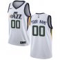 Men's Nike Jazz Personalized Custom White Association Edition Jersey