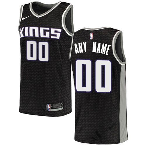 Men's Nike Kings Personalized Custom Black Statement Edition Jersey