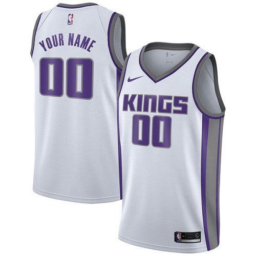 Men's Nike Kings Personalized Custom White Association Edition