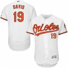 MEN'S BALTIMORE ORIOLES #19 CHRIS DAVIS HOME WHITE FLEXBASE JERSEY