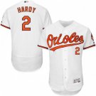 MEN'S BALTIMORE ORIOLES #2 JJ HARDY HOME WHITE FLEXBASE JERSEY