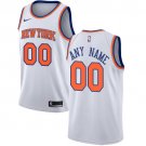 Men's Nike Knicks Personalized Custom White Association Edition