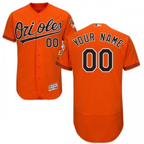 MEN'S BALTIMORE ORIOLES CUSTOMIZED ORANGE FLEXBASE JERSEY
