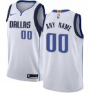 Men's Nike Mavericks Personalized Custom White Association Edition