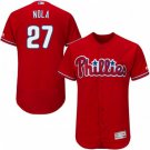 MEN'S PHILADELPHIA PHILLIES #27 AARON NOLA SCARLET FLEXBASE JERSEY
