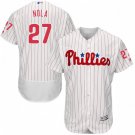 MEN'S PHILADELPHIA PHILLIES #27 AARON NOLA HOME WHITE FLEXBASE JERSEY