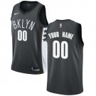 Men's Nike Nets Personalized Custom Gray Statement Edition Jersey