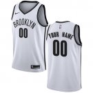 Men's Nike Nets Personalized Custom White Association Edition Jersey
