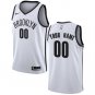 Men's Nike Nets Personalized Custom White Association Edition Jersey