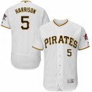 MEN'S PITTSBURGH PIRATES #5 JOSH HARRISON HOME WHITE FLEXBASE JERSEY