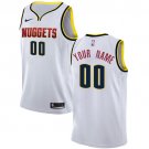 Men's Nike Nuggets Personalized Custom White Association Edition