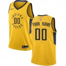 Men's Nike Pacers Personalized Custom Gold Statement Edition Jersey