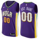 Men's Nike Pelicans Personalized Custom Purple City Edition