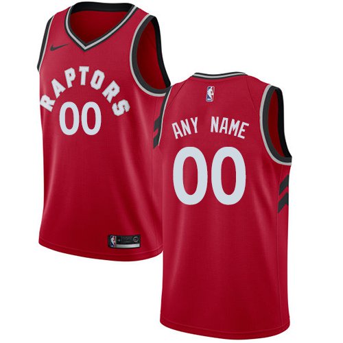 Men's Nike Raptors Personalized Custom Red Icon Edition Jersey