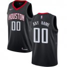 Men's Nike Rockets Personalized Custom Black Statement Edition Jersey