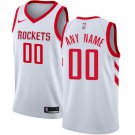 Men's Nike Rockets Personalized Custom White Association Edition