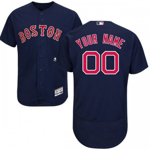 MEN'S BOSTON RED SOX CUSTOMIZED NAVY FLEXBASE JERSEY