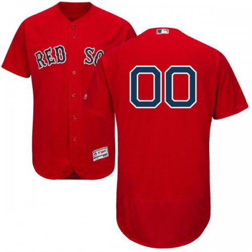 MEN'S BOSTON RED SOX CUSTOMIZED SCARLET FLEXBASE JERSEY