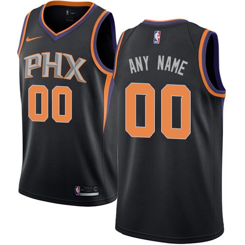 Men's Nike Suns Personalized Custom Black Statement Edition Jersey