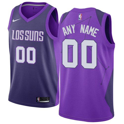 Men's Nike Suns Personalized Custom Purple City Edition Jersey