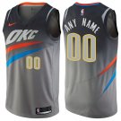 Men's Nike Thunder Personalized Custom Gray City Edition Jersey