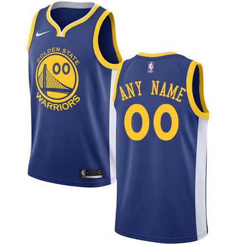 Men's Nike Warriors Personalized Custom Royal Blue Icon Edition