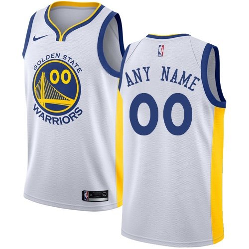 Men's Nike Warriors Personalized Custom White Association Edition
