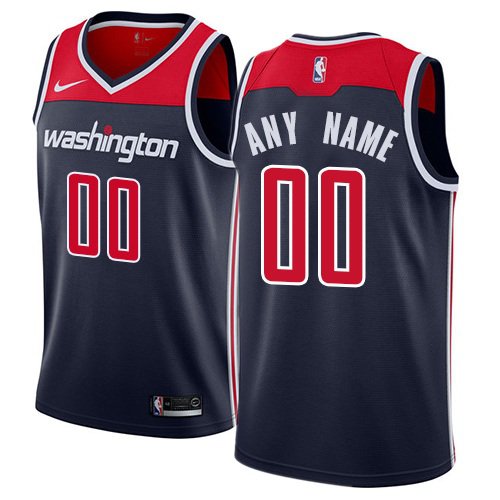 Men's Nike Wizards Personalized Custom Navy Blue Statement Edition