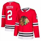 MEN'S CHICAGO BLACKHAWKS #2 DUNCAN KEITH RED JERSEY