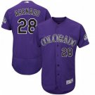 COLORADO ROCKIES #28 NOLAN ARENADO PURPLE FLEXBASE JERSEY