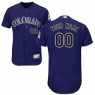 COLORADO ROCKIES CUSTOMIZED PURPLE FLEXBASE JERSEY