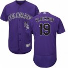 COLORADO ROCKIES #19 CHARLIE BLACKMON PURPLE FLEXBASE JERSEY