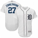DETROIT TIGERS #27 JORDAN ZIMMERMANN HOME WHITE FLEXBASE JERSEY