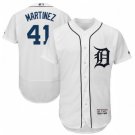 DETROIT TIGERS #41 VICTOR MARTINEZ HOME WHITE FLEXBASE JERSEY