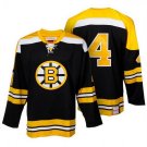 MEN'S BOSTON BRUINS #4 BOBBY ORR BLACK THROWBACK JERSEY