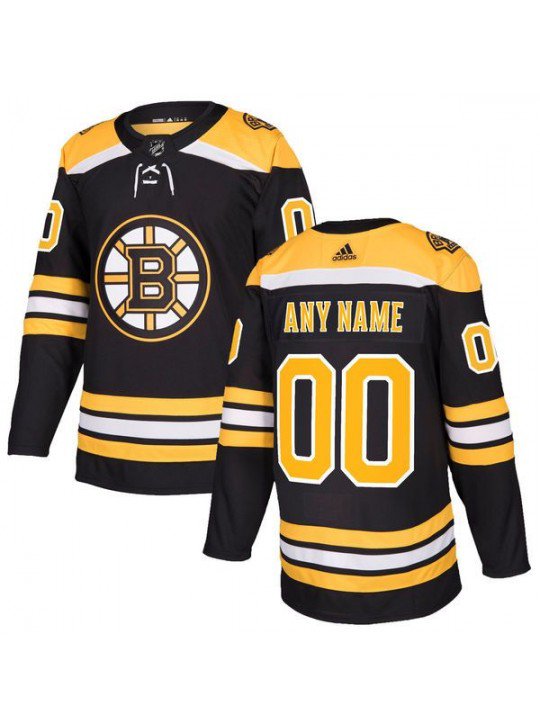 MEN'S BOSTON BRUINS CUSTOMIZED BLACK JERSEY