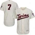 MINNESOTA TWINS #7 JOE MAUER IVORY/NAVY FLEXBASE JERSEY