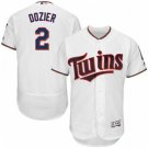 MINNESOTA TWINS #2 BRIAN DOZIER HOME WHITE FLEXBASE JERSEY