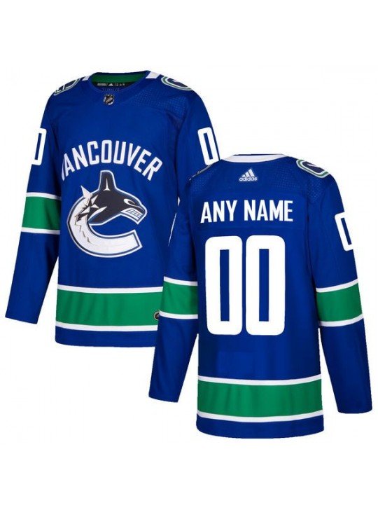 MEN'S VANCOUVER CANUCKS CUSTOMIZED BLUE JERSEY