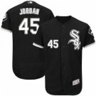 CHICAGO WHITE SOX #45 MICHAEL JORDAN BLACK FLEXBASE JERSEY