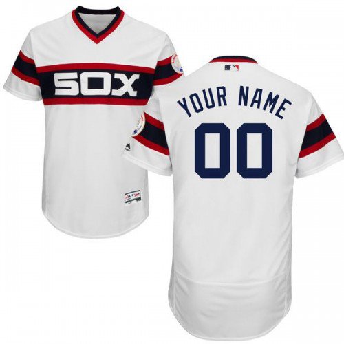 CHICAGO WHITE SOX CUSTOMIZED PULLOVER WHITE FLEXBASE JERSEY