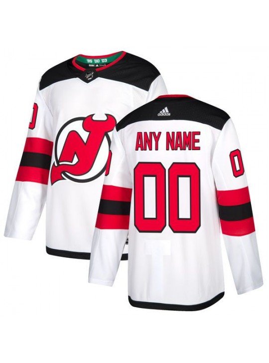 MEN'S NEW JERSEY DEVILS CUSTOMIZED WHITE JERSEY