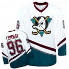 MEN'S ANAHEIM DUCKS #96 CHARLIE CONWAY WHITE/GREEN THROWBACK JERSEY