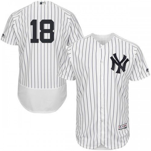 NEW YORK YANKEES #18 DIDI GREGORIUS HOME WHITE FLEXBASE JERSEY
