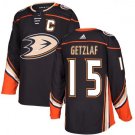 MEN'S ANAHEIM MIGHTY DUCKS #15 RYAN GETZLAF BLACK TEAL JERSEY