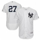 NEW YORK YANKEES #27 GIANCARLO STANTON HOME WHITE FLEXBASE JERSEY