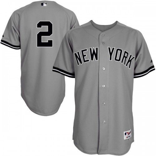 NEW YORK YANKEES #2 DEREK JETER GRAY JERSEY