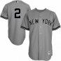 NEW YORK YANKEES #2 DEREK JETER GRAY JERSEY