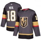 MEN'S VEGAS GOLDEN KNIGHTS #18 JAMES NEAL GRAY JERSEY