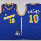Mens Golden State Warriors #10 Tim Hardaway Blue Throwback Stitched Jersey